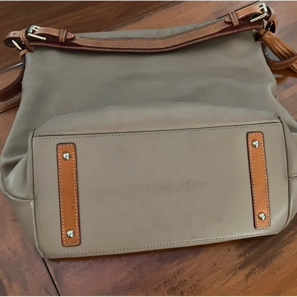 Bundle of Dooney & Bourke McKenzie Hobo with wallet. color: Taupe - Picture 11 of 17